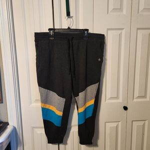 Torrid Color Block Joggers - Black, Gray, Blue, Yellow